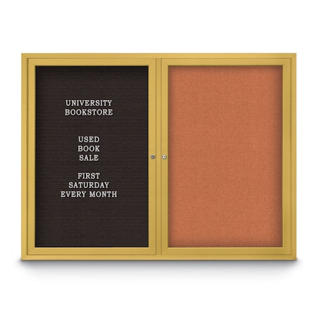 Corkboard,Apricot/ White,48 X 36